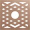 Ekena Millwork Chevron Wood Fretwork Pierced Ceiling Medallion, Wood (Paint Grade), 18"OD x 4 5/8"ID x 3/8"T CMWP18X18X0375CHMF - alternate 1
